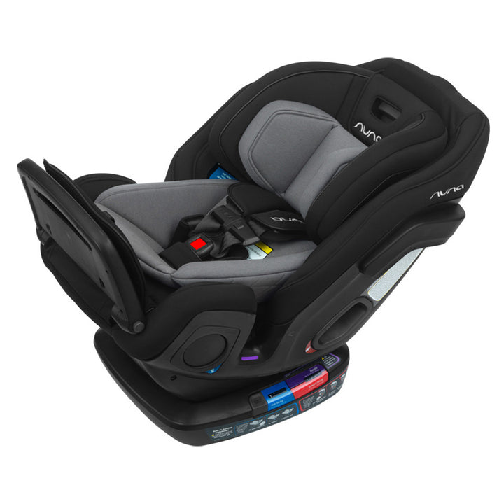 Side View of Nuna EXEC Car Seat in Color_Caviar