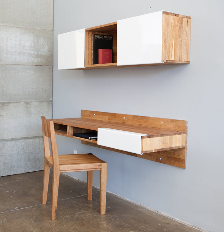 LAXSeries Wall Mounted Desk - Walnut