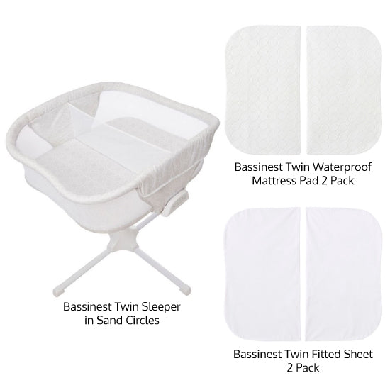 Bassinest Twin Sleeper Fitted Sheets