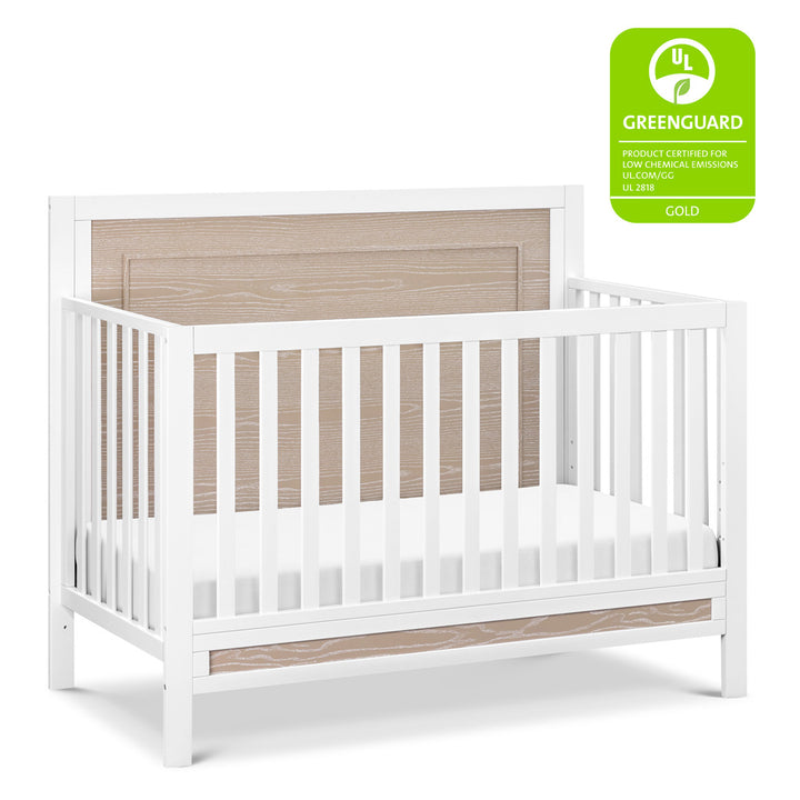 Carter's by DaVinci Radley 4-in-1 Convertible Crib with GREENGUARD tag in -- Color_White/Coastwood