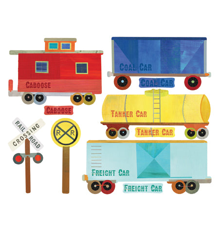 Wallies Train Ride Wall Stickers